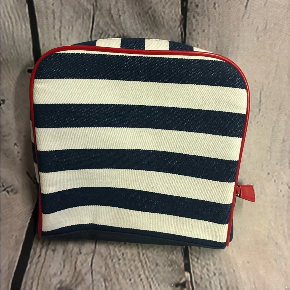 Bath and Body Works Flower Strips Cosmetics Case Red White Blue Women’s Mini Bag